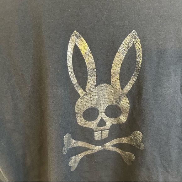 Psycho Bunny Kids Black Logo Pima Cotton T-Shirt, Size XL (18/20) - Picture 2 of 7